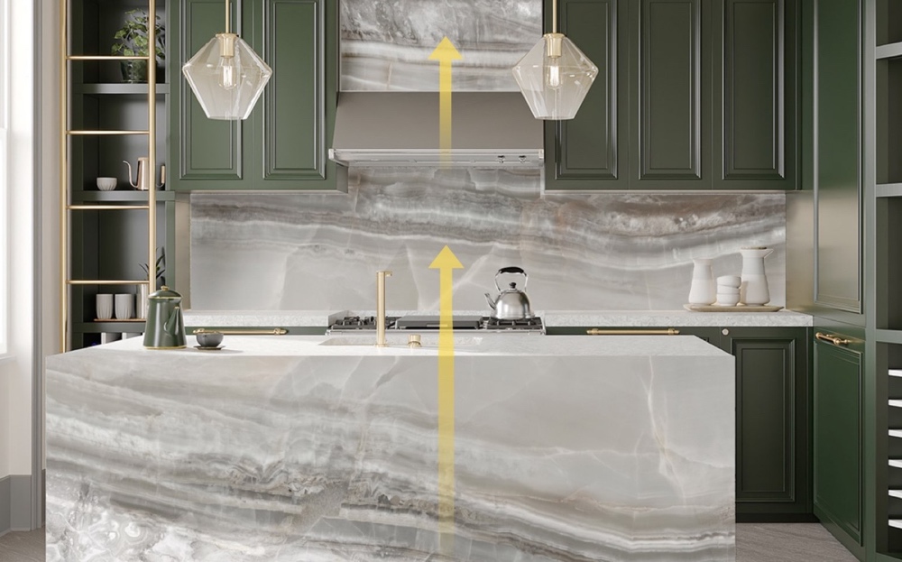 kitchen setting Salinas bioquartz